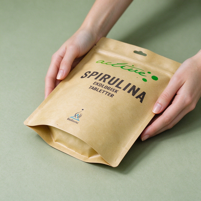 custom kraft paper flat bottom pouch recyclable stand up packaging base detail - DINGLI PACK