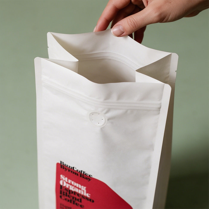 Coffee Bag Zipper Detail - DINGLI PACK
