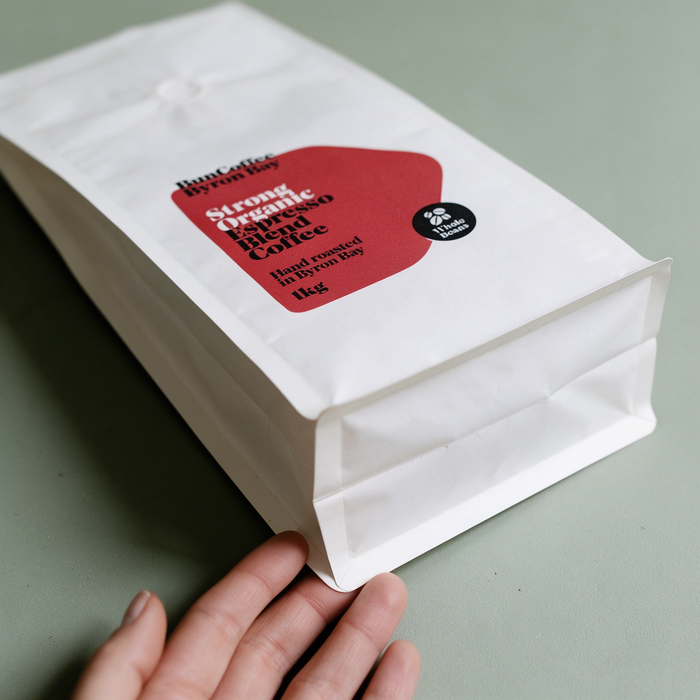 Flat Bottom Coffee Bag Detail - DINGLI PACK
